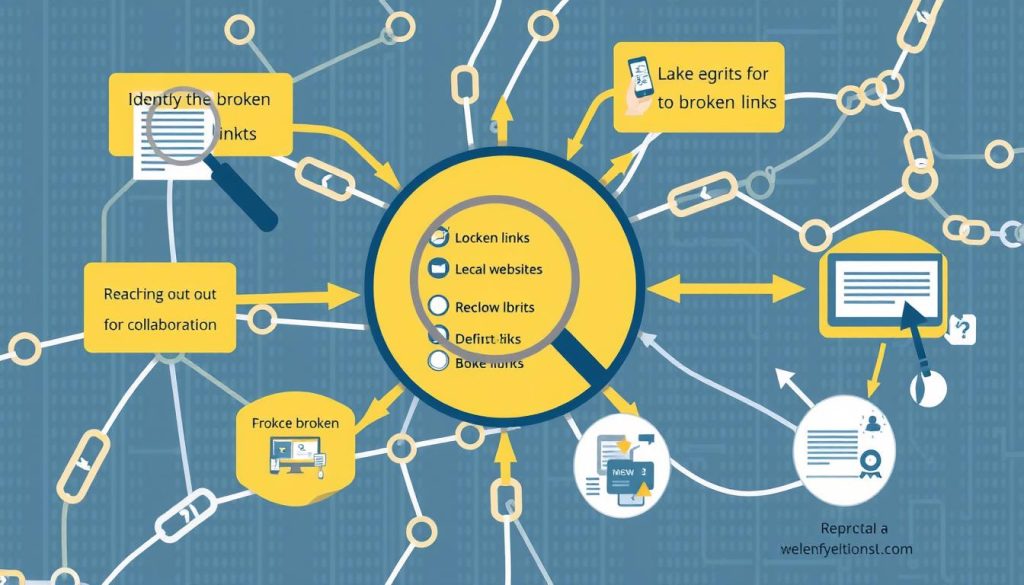 Broken link building process