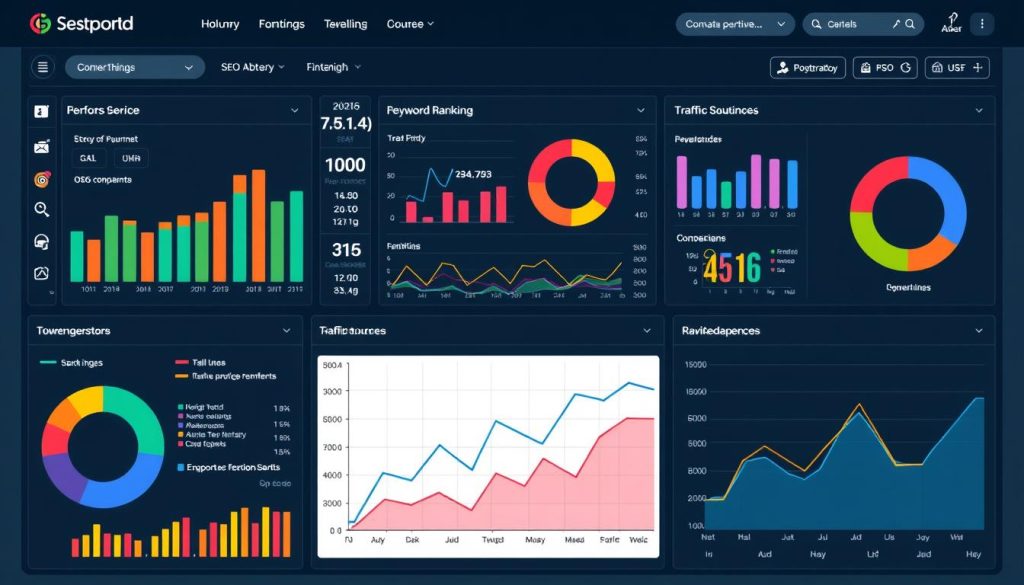 SEO reporting dashboard