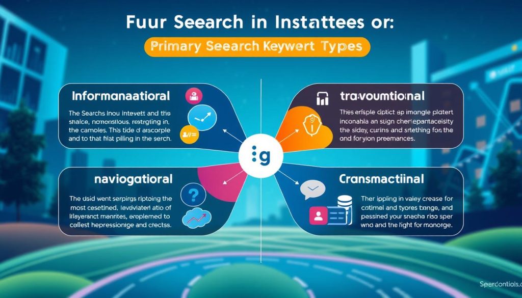 Search intent types in keyword research