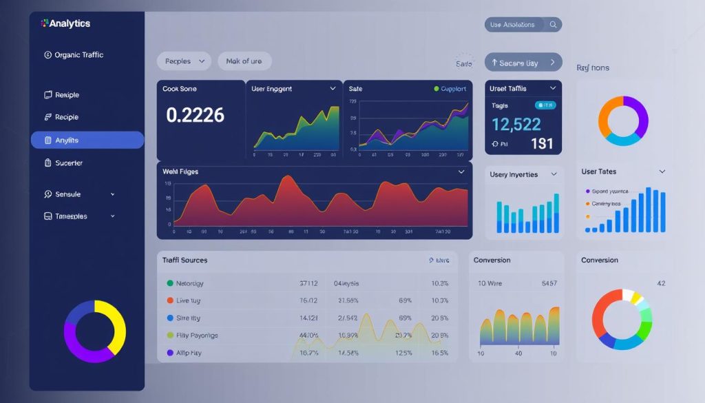 Website analytics dashboard