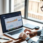Freelancer working on SEO for their business to attract high-paying clients